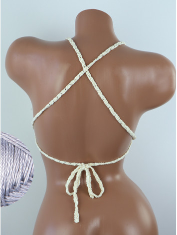 Crossback Bralette: Serene Harmony - Топ В'язаний Гачком