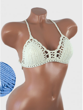 Crossback Bralette: Serene Harmony - Топ В'язаний Гачком