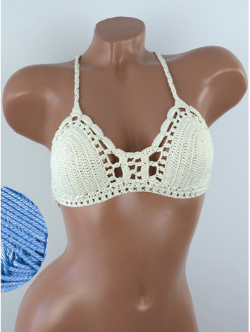 Crossback Bralette: Serene Harmony - Топ В'язаний Гачком