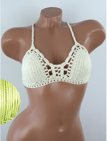 Crossback Bralette: Serene Harmony - Топ В'язаний Гачком