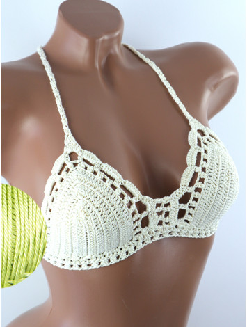 Crossback Bralette: Serene Harmony - Топ В'язаний Гачком