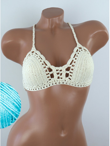 Crossback Bralette: Serene Harmony - Топ В'язаний Гачком