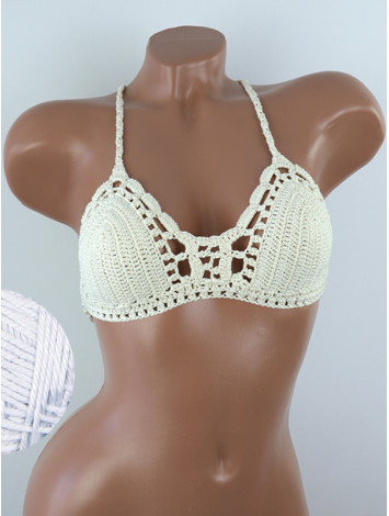 Crossback Bralette: Serene Harmony - Топ В'язаний Гачком