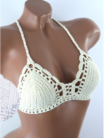 Crossback Bralette: Serene Harmony - Топ В'язаний Гачком