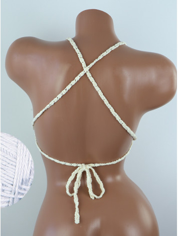 Crossback Bralette: Serene Harmony - Топ В'язаний Гачком