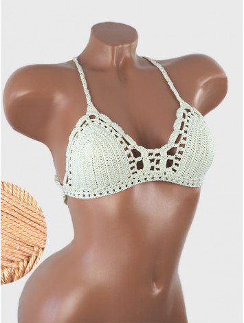 Crossback Bralette: Serene Harmony - Топ В'язаний Гачком