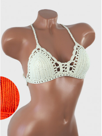 Crossback Bralette: Serene Harmony - Топ В'язаний Гачком