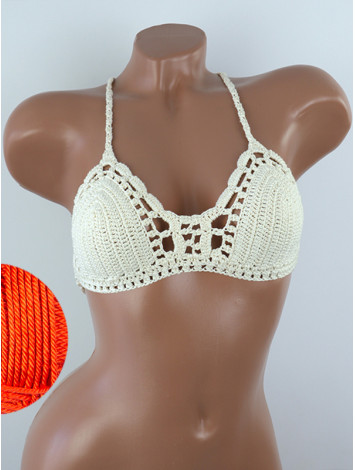 Crossback Bralette: Serene Harmony - Топ В'язаний Гачком