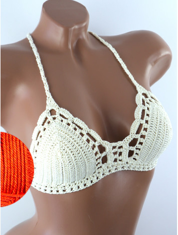 Crossback Bralette: Serene Harmony - Топ В'язаний Гачком