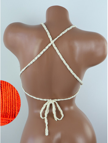 Crossback Bralette: Serene Harmony - Топ В'язаний Гачком