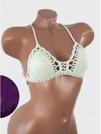 Crossback Bralette: Serene Harmony - Топ В'язаний Гачком