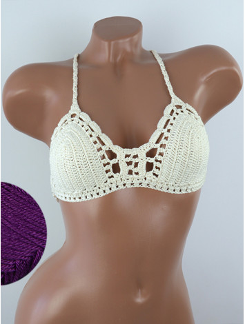 Crossback Bralette: Serene Harmony - Топ В'язаний Гачком