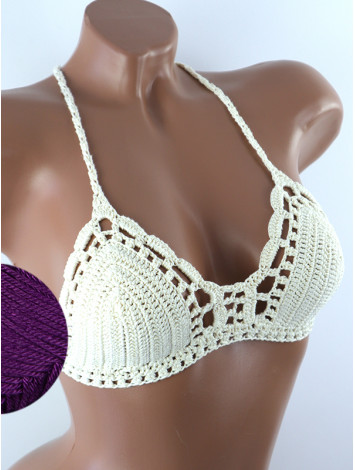 Crossback Bralette: Serene Harmony - Топ В'язаний Гачком