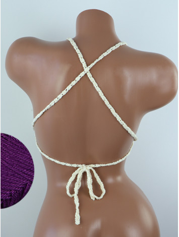 Crossback Bralette: Serene Harmony - Топ В'язаний Гачком