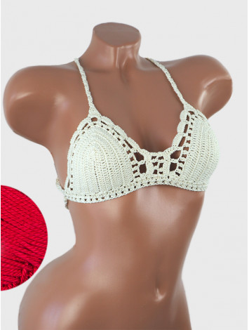 Crossback Bralette: Serene Harmony - Топ В'язаний Гачком