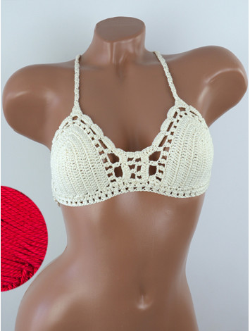 Crossback Bralette: Serene Harmony - Топ В'язаний Гачком