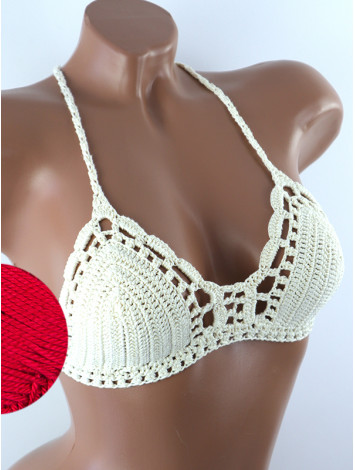 Crossback Bralette: Serene Harmony - Топ В'язаний Гачком