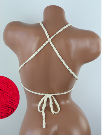 Crossback Bralette: Serene Harmony - Топ В'язаний Гачком