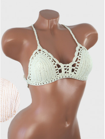 Crossback Bralette: Serene Harmony - Топ В'язаний Гачком