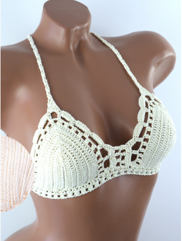 Crossback Bralette: Serene Harmony - Топ В'язаний Гачком