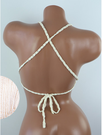 Crossback Bralette: Serene Harmony - Топ В'язаний Гачком