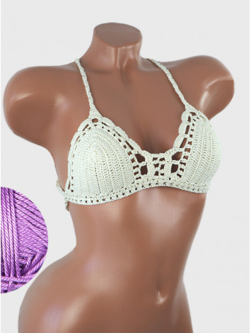 Crossback Bralette: Serene Harmony - Топ В'язаний Гачком