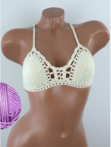 Crossback Bralette: Serene Harmony - Топ В'язаний Гачком