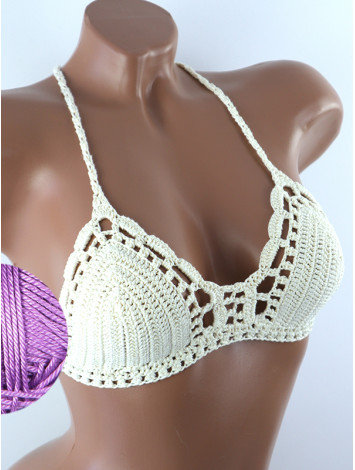 Crossback Bralette: Serene Harmony - Топ В'язаний Гачком