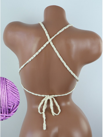 Crossback Bralette: Serene Harmony - Топ В'язаний Гачком