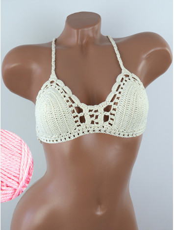 Crossback Bralette: Serene Harmony - Топ В'язаний Гачком