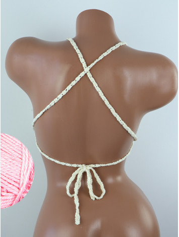 Crossback Bralette: Serene Harmony - Топ В'язаний Гачком