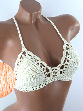 Crossback Bralette: Serene Harmony - Топ В'язаний Гачком