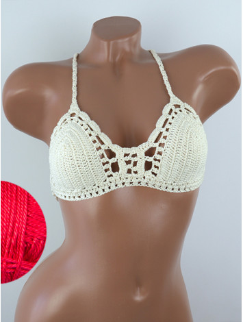 Crossback Bralette: Serene Harmony - Топ В'язаний Гачком