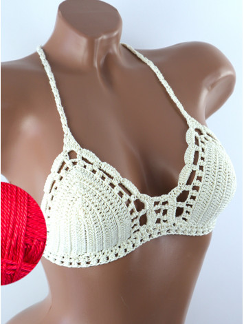 Crossback Bralette: Serene Harmony - Топ В'язаний Гачком