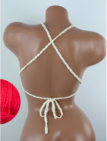 Crossback Bralette: Serene Harmony - Топ В'язаний Гачком