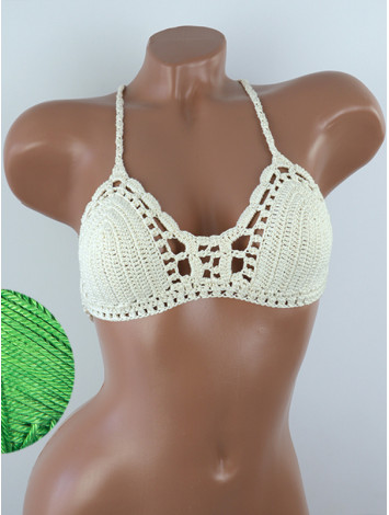 Crossback Bralette: Serene Harmony - Топ В'язаний Гачком