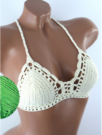 Crossback Bralette: Serene Harmony - Топ В'язаний Гачком