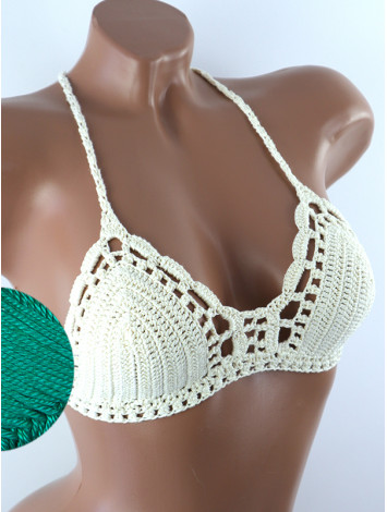 Crossback Bralette: Serene Harmony - Топ В'язаний Гачком