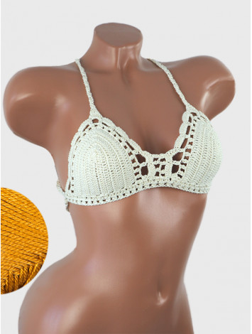 Crossback Bralette: Serene Harmony - Топ В'язаний Гачком