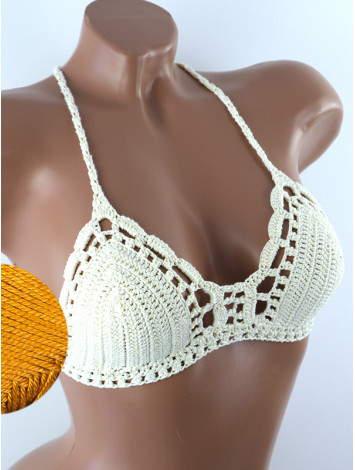 Crossback Bralette: Serene Harmony - Топ В'язаний Гачком