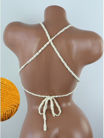 Crossback Bralette: Serene Harmony - Топ В'язаний Гачком