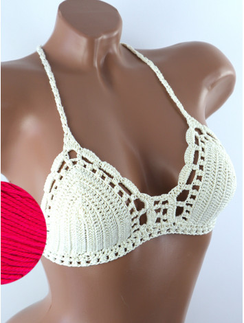 Crossback Bralette: Serene Harmony - Топ В'язаний Гачком