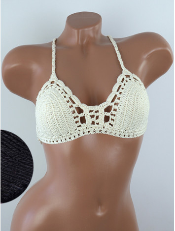 Crossback Bralette: Serene Harmony - Топ В'язаний Гачком