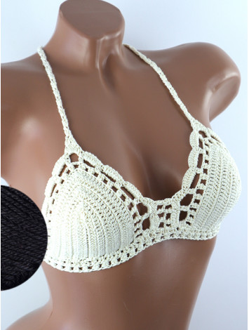 Crossback Bralette: Serene Harmony - Топ В'язаний Гачком