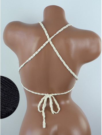 Crossback Bralette: Serene Harmony - Топ В'язаний Гачком