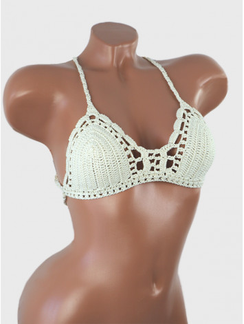 Crossback Bralette: Serene Harmony - Crochet Bikini Top