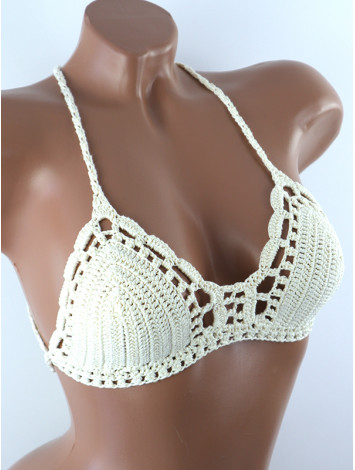 Crossback Bralette: Serene Harmony - Топ В'язаний Гачком