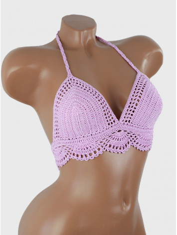 Tale of Coral Gardens: Oceanic Crystal - Crochet Bikini Top