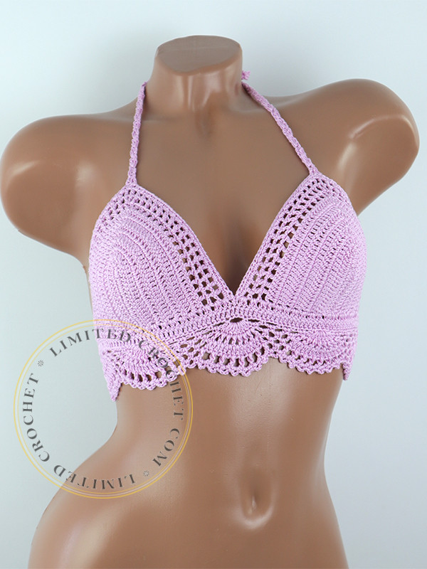 Tale of Coral Gardens Oceanic Crystal Crochet Bikini Top Buy