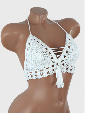 Soft by Vanill Dreams: Marshmallow Paradise - Crochet Bikini Top